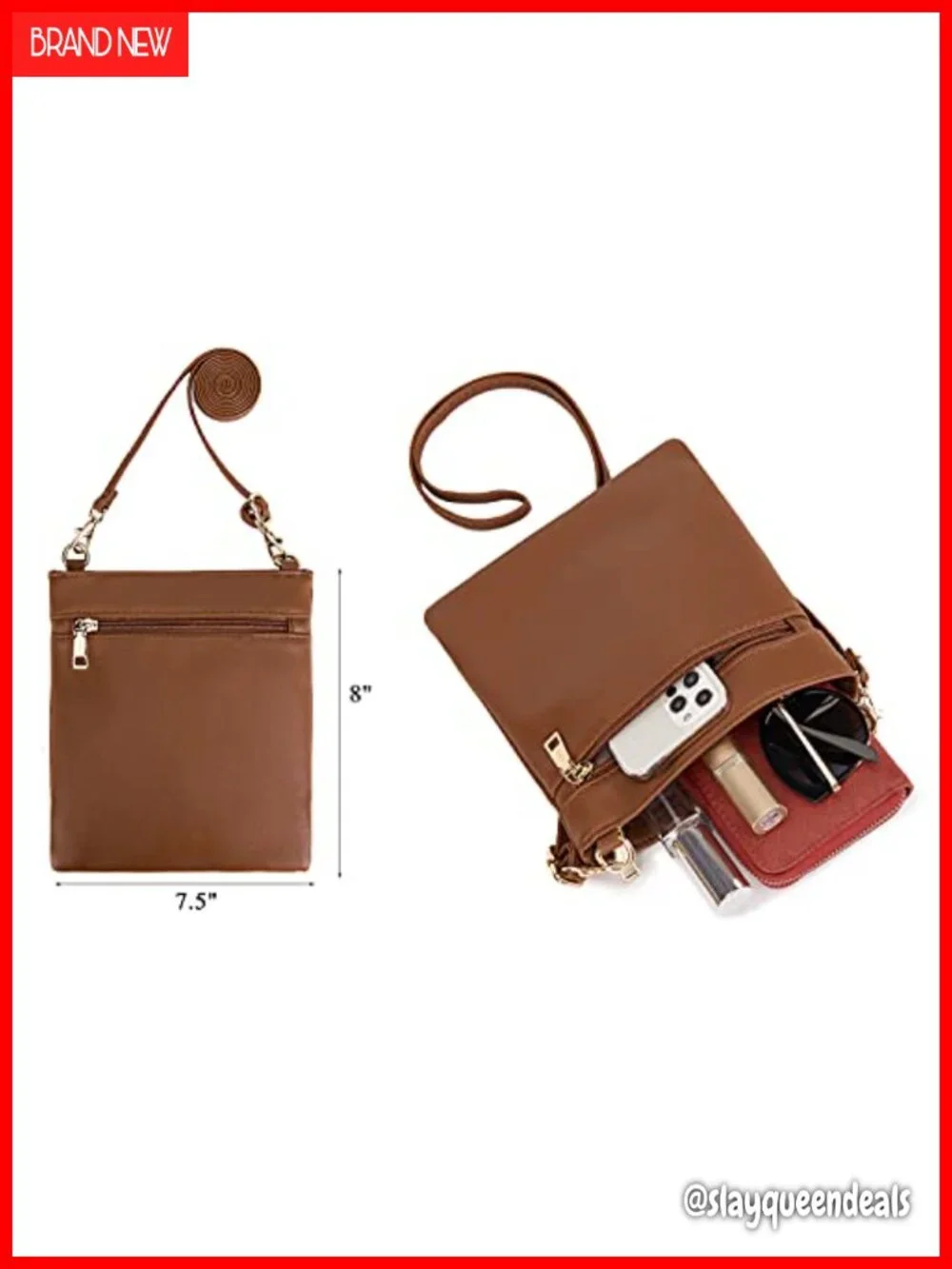 Women's Hobo Crossbody Bag and Wallet Set Synthetic Leather Shoulder Purse